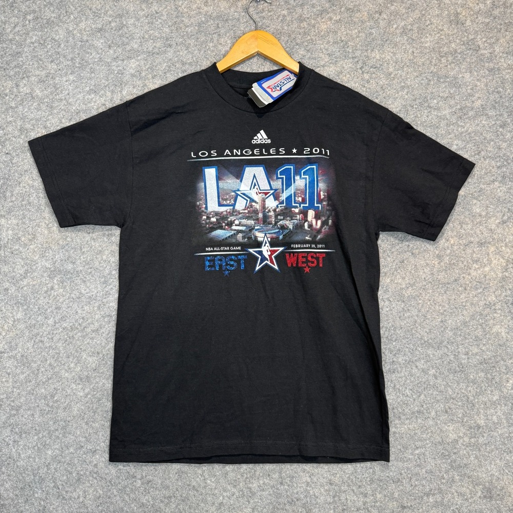 Vintage Adidas Los Angeles 2011 All Star Game Shirt Mens Large West East Rare LA